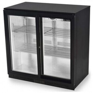 Brand New 2 Sliding Door Bottle Fridge