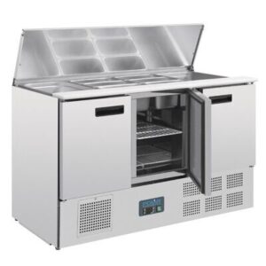 Arctica 380 Ltr Three Door Refrigerated Saladette Counter