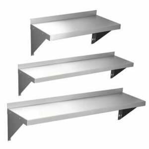 120cm Brand New Commercial 1200 Stainless Steel Wall Shelf 120cmW x 30cmD x 4cmH