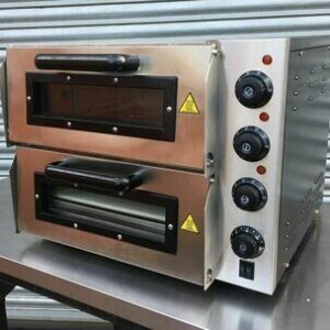 2-Deck Stainless Steel Electric Pizza Oven 20″