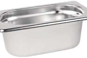 19 One Ninth Size Deep x 100 mm Stainless Steel Gastronorm Container