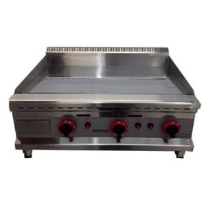 NEW 75CM LPG NATURAL GAS FLAT GRIDDLE CHROME