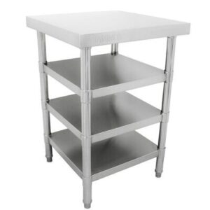 60cm Prep Table With 3 Under Shelves