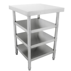 Brand New Stainless Steel 60cm Prep Table With 3 Under Shelves