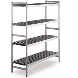 Aluminium basic shelf - 1200 x460 x 1680 mm