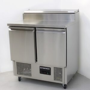 Brand New 2 Door Fridge Pizza Prep Counter Saladette
