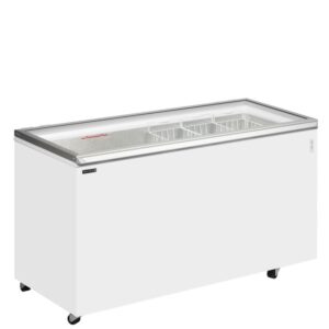 Tefcold ST500 White Chest Freezer with Hinged Glass Lid