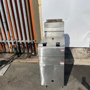 4 Burner Single Tank Twin Basket FreeStanding Chip Fryer