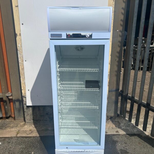 Upright Glass Door Fridge with Canopy