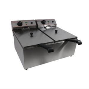 Infernus Countertop Electric Twin Tank Fryer – 2 x 10L