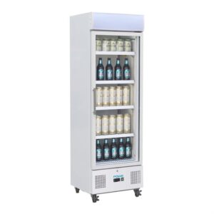 Brand New Polar G-Series Upright Display Fridge 368Ltr White