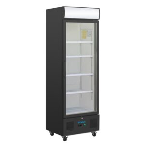 Polar G-Series Upright Display Fridge 368Ltr Black GH427-02
