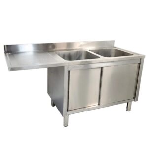 New Diaminox Double Bowl Sink With Cupboard