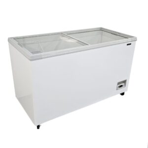 Brand New Diaminox Flat Top Glass Display Chest Freezer 400L GCF40