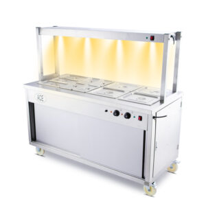 Brand New Mobile Wet Bain Marie Top & Hot Cupboard with Heated Buffet Gantry (150cm)