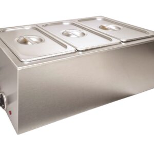 Infernus Electric Bain Marie With Tap – 3 x GN 1/3 Pans